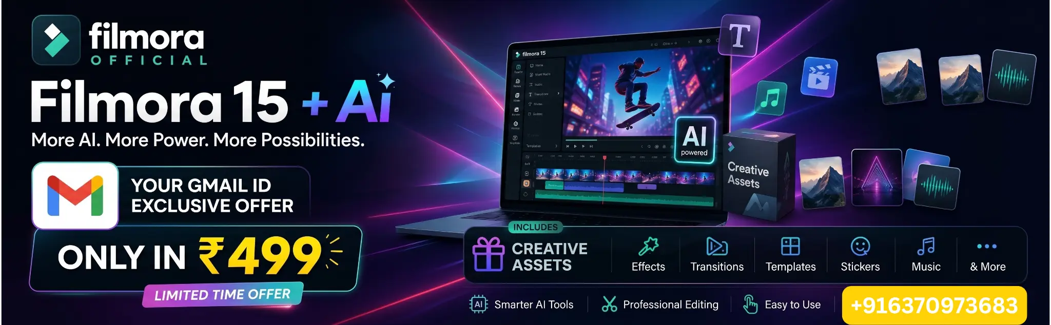 Filmora Banner image of 499 offers